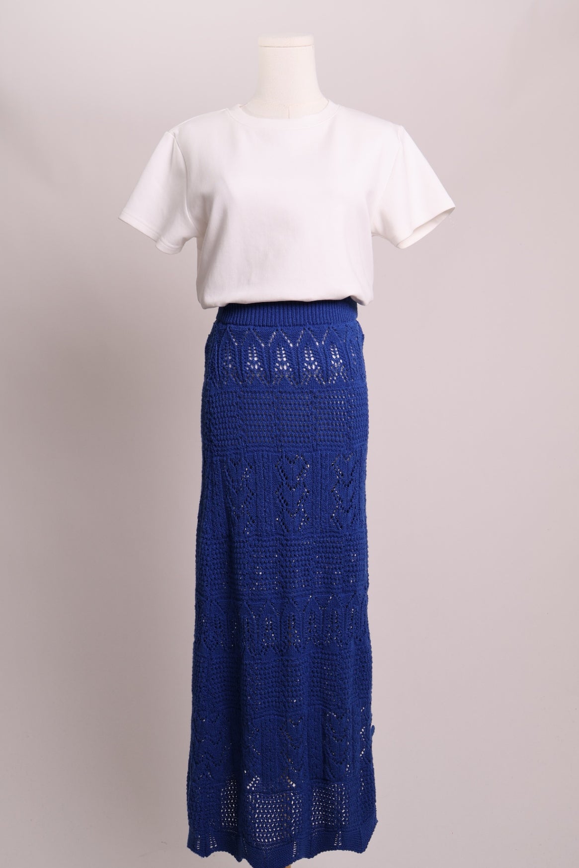 Jupe longue en tricot