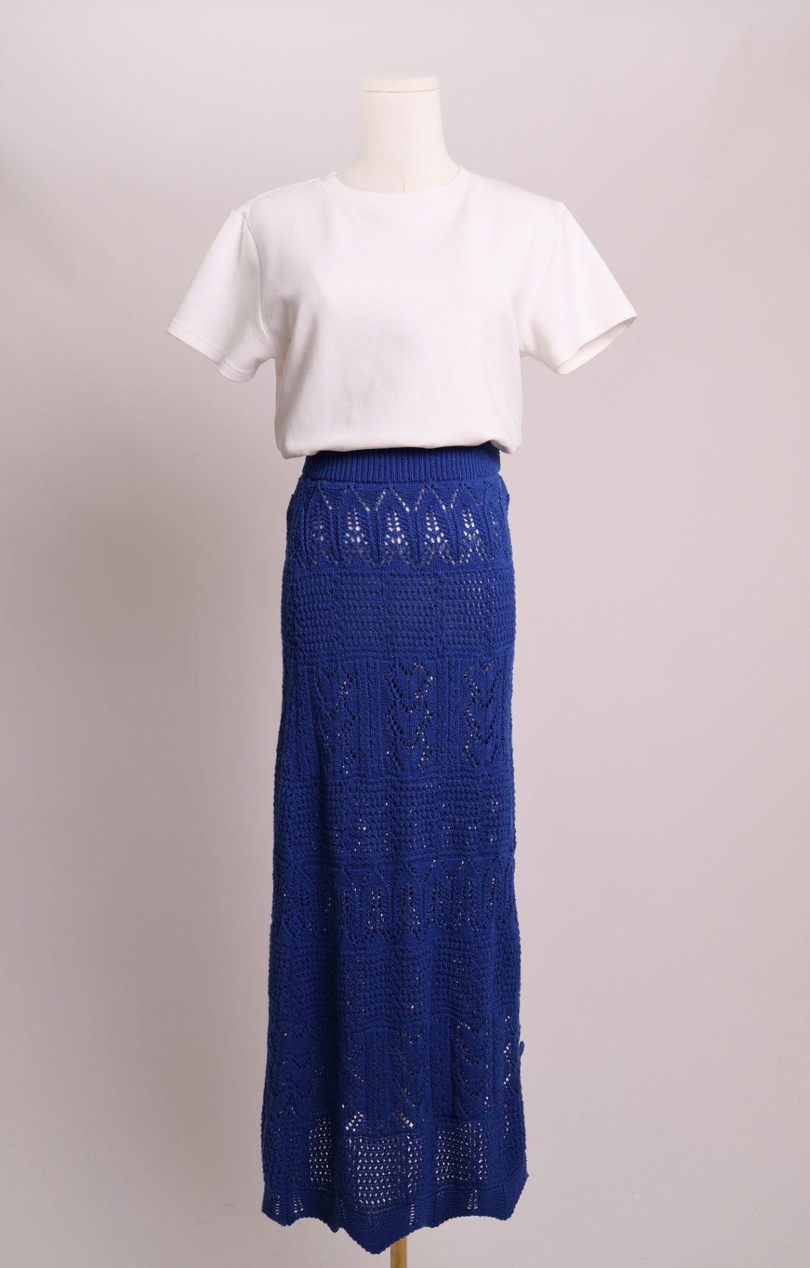 Jupe longue en tricot
