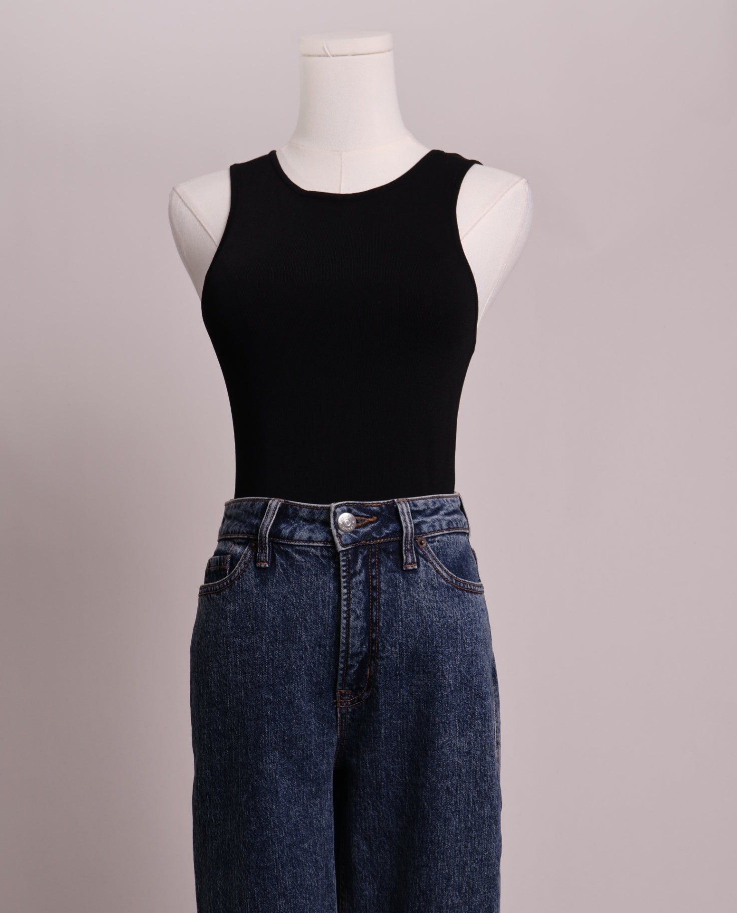 Justaucorps (bodysuit) camisole moulant