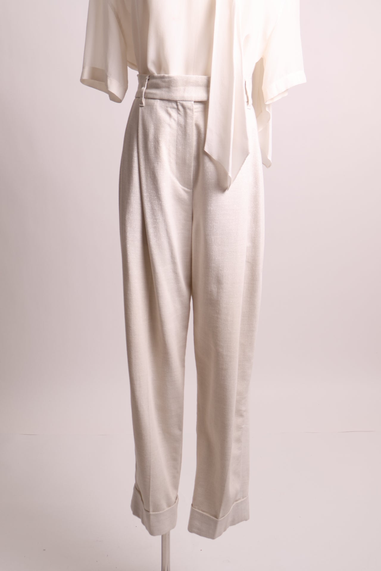 Pantalon scintillant avec détails aux coutures