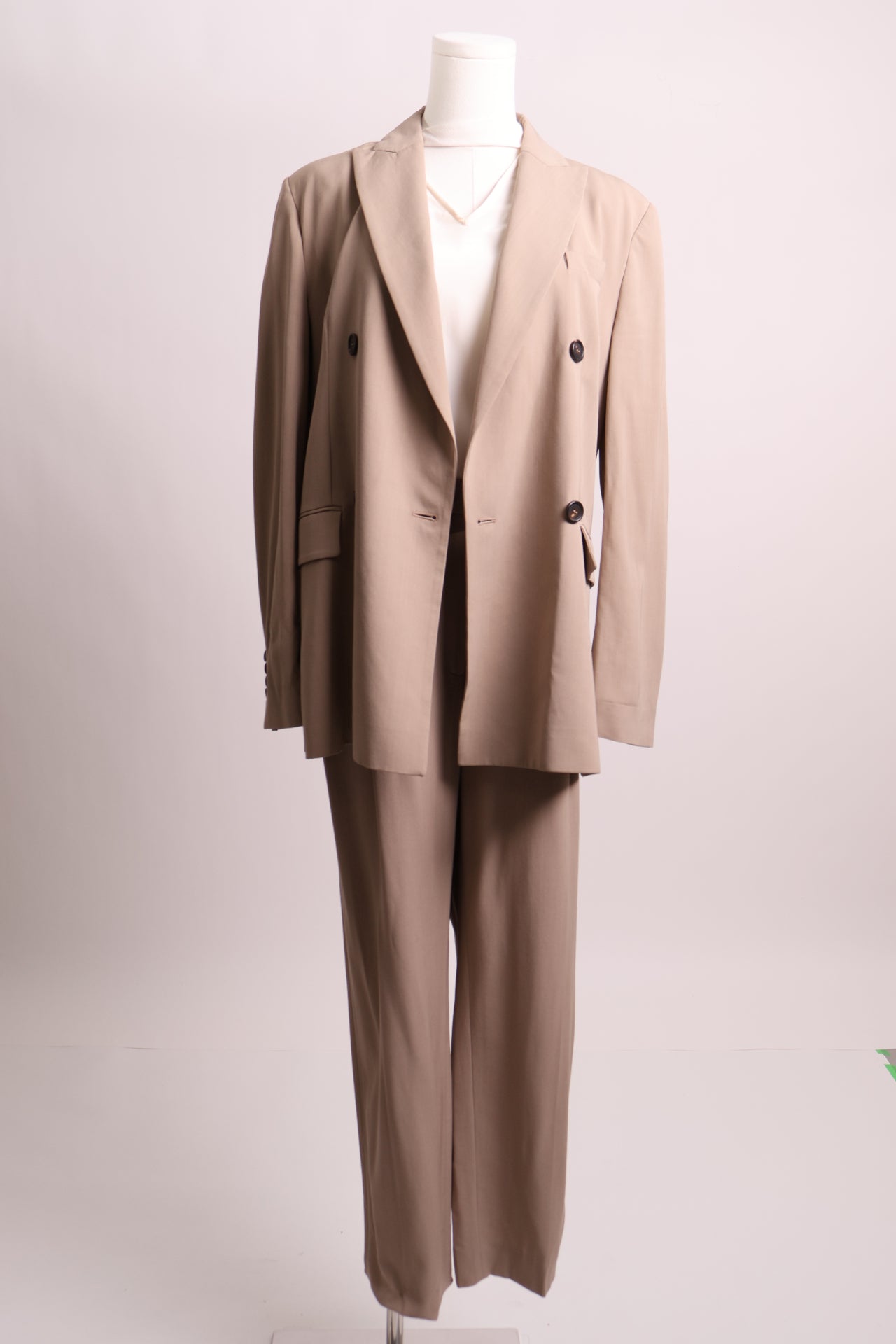 Tailleur veston et pantalon habillé italien beige