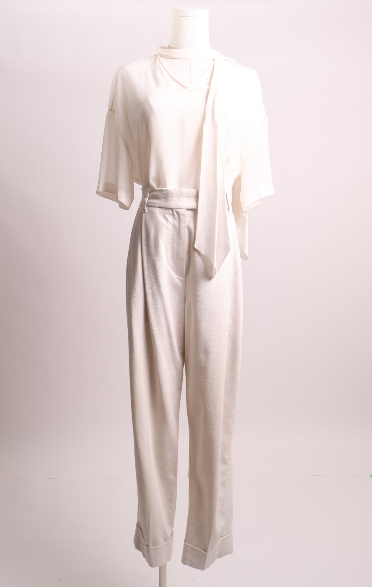 Pantalon scintillant avec détails aux coutures