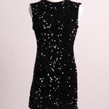 Robe courte sans manche à paillettes