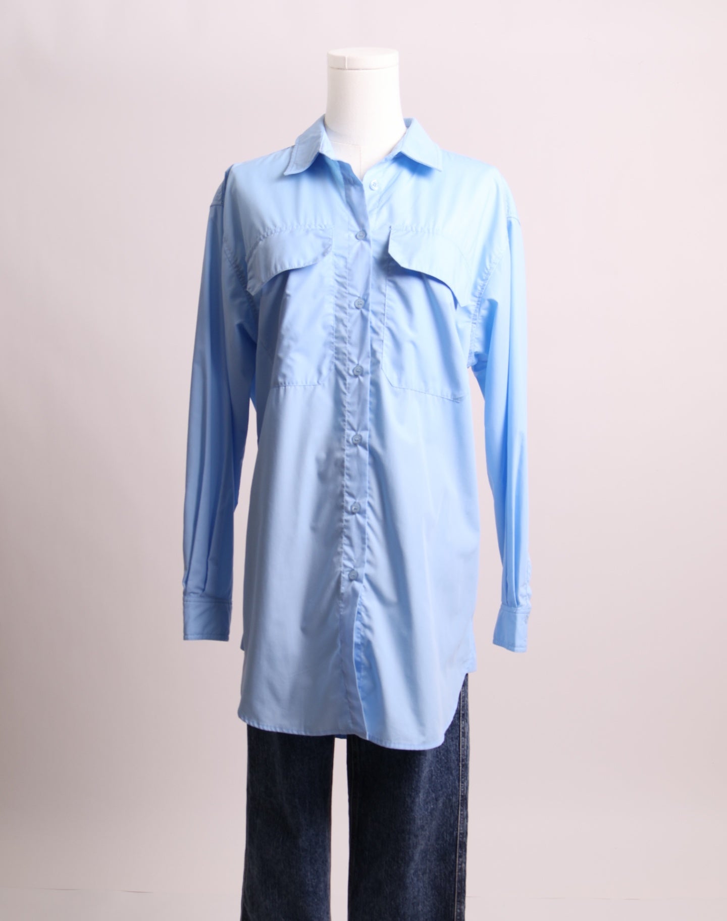 Robe chemise à manches longues