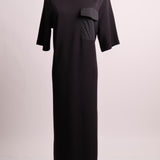 Robe longue à manches courtes avec poche