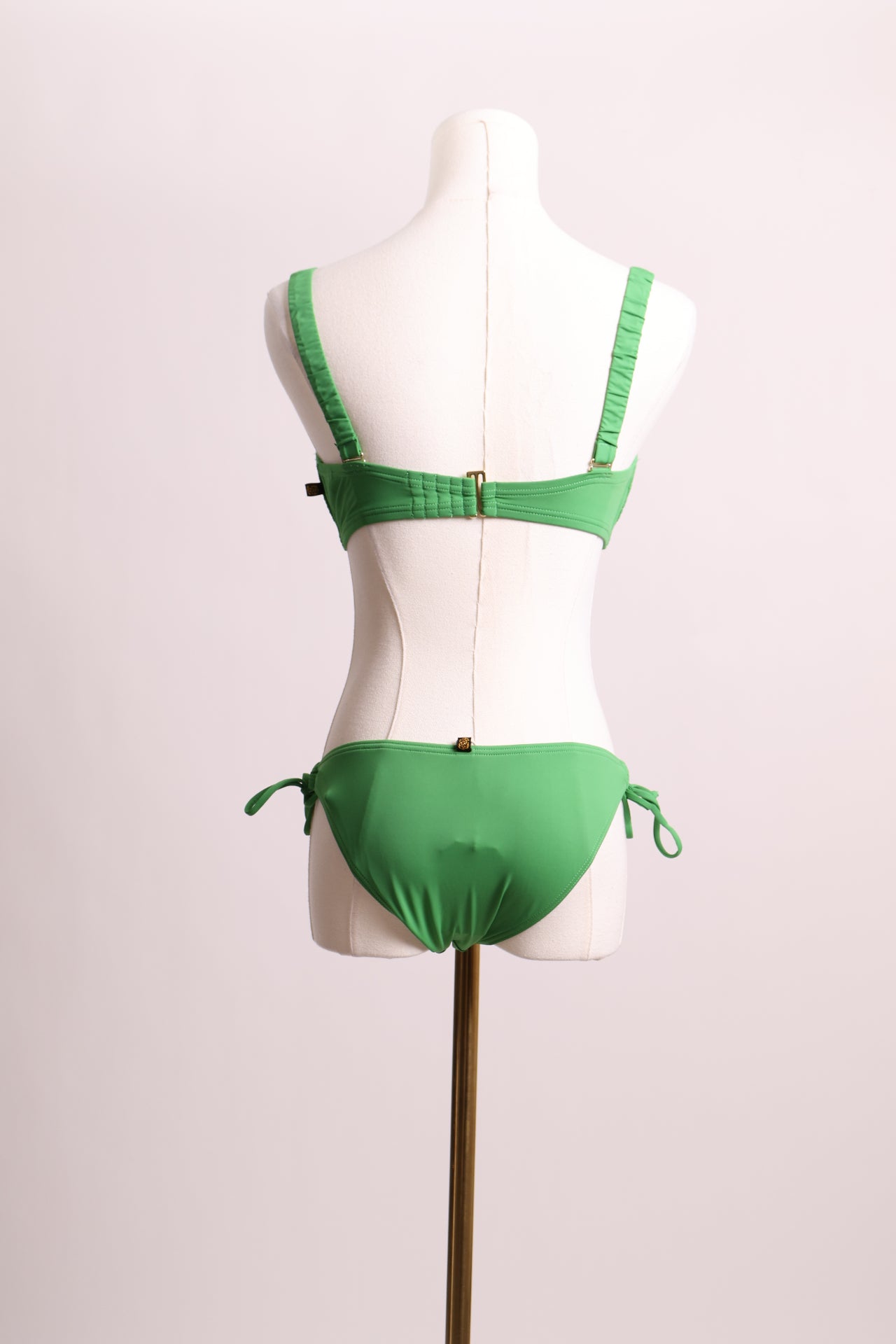 Maillot 2 pièces vert uni
