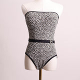 Maillot une pièce motif léopard