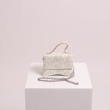 Mini sac à main avec ganse en chaîne