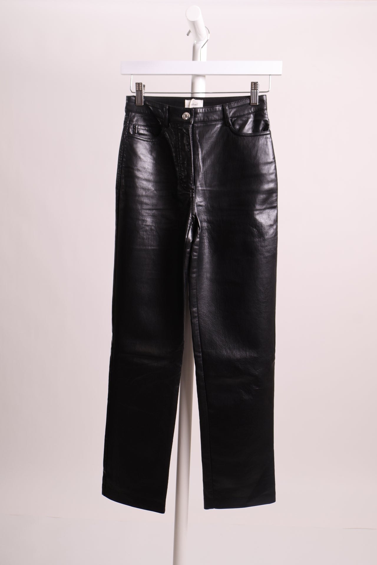 Pantalon effet cuir à jambes droites (Wilfred)