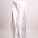 Combinaison haut bustier et bas jambes larges avec poches