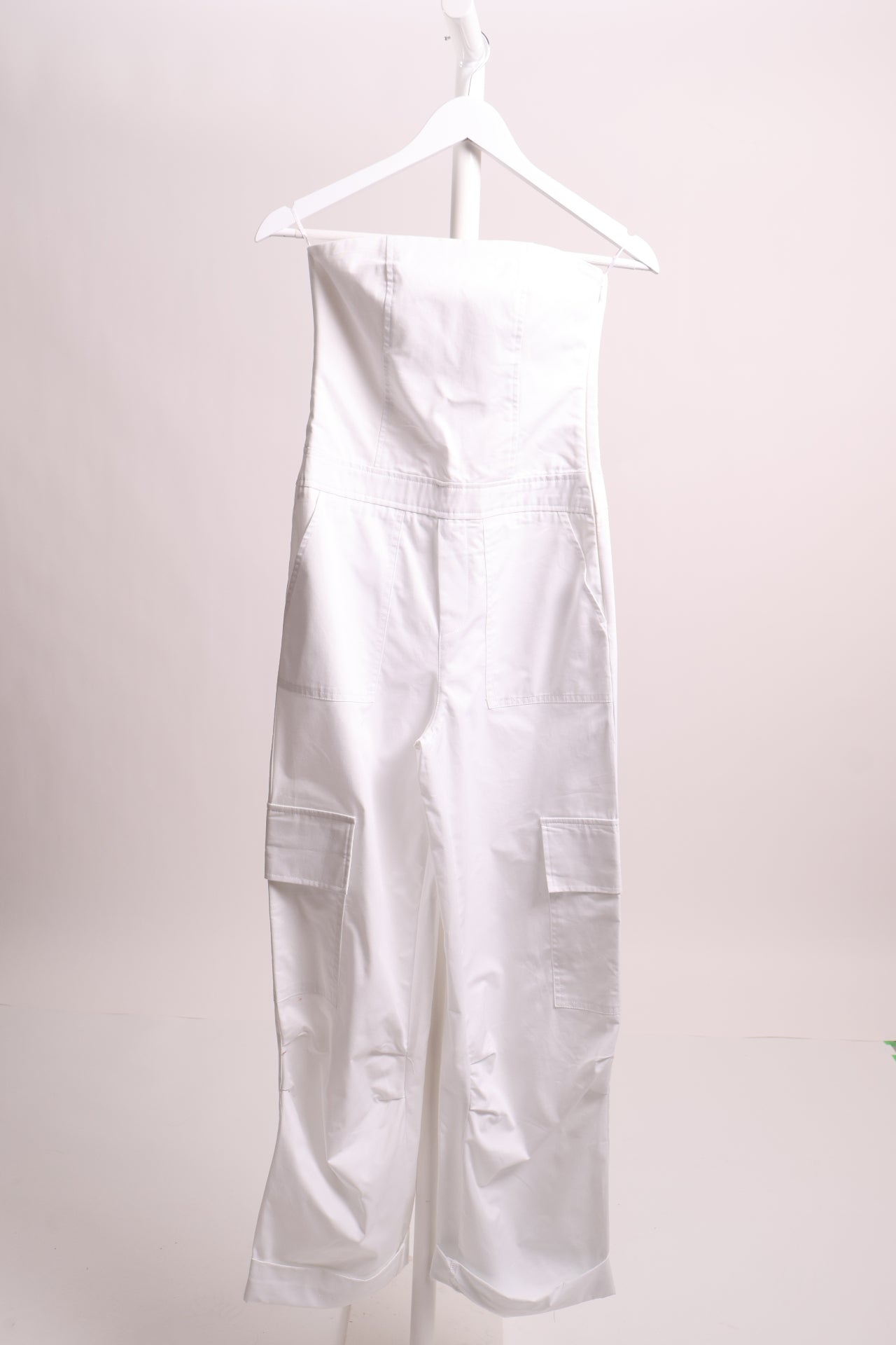 Combinaison haut bustier et bas jambes larges avec poches