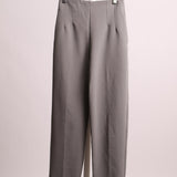 Pantalon taille haute avec fermeture éclair sur le côté