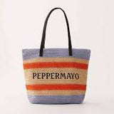 Sac de plage avec rayures