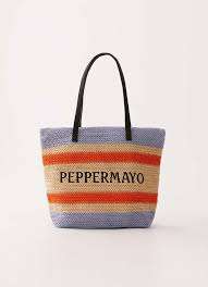 Sac de plage avec rayures