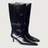 Bottes mi-mollets avec petits talons