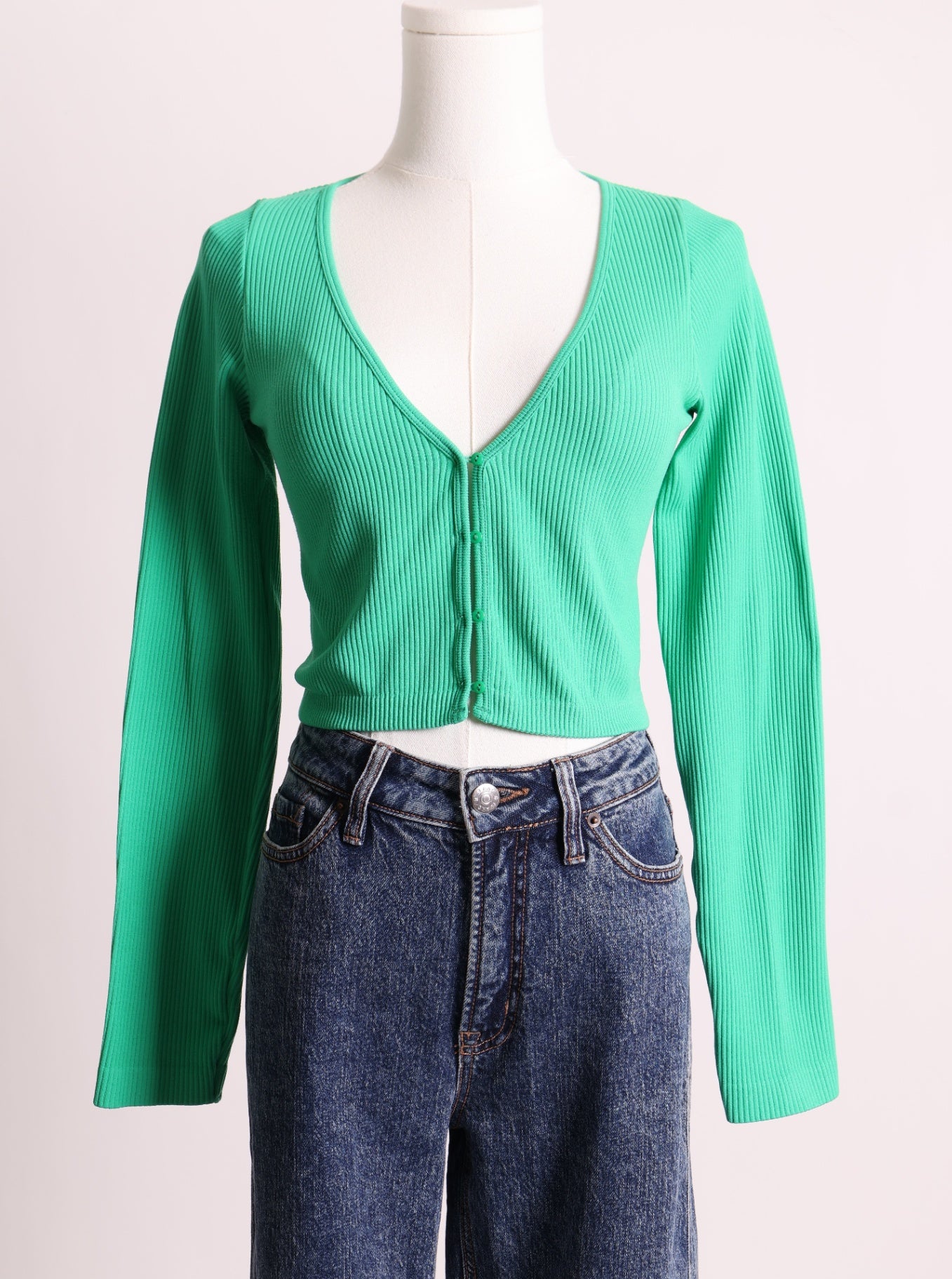 Haut de style crop top avec boutons