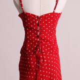 Ensemble jupe et camisole à pois