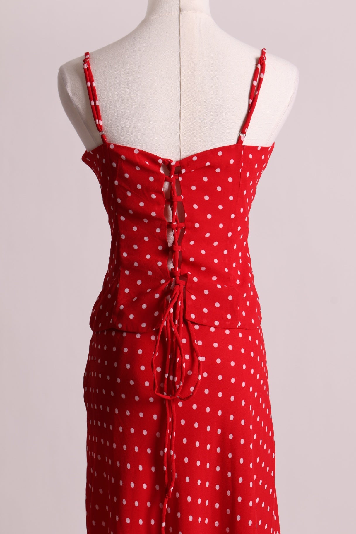 Ensemble jupe et camisole à pois