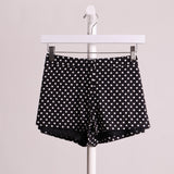 Short taille basse à pois