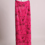 Jupe taille basse à sequin fuschia