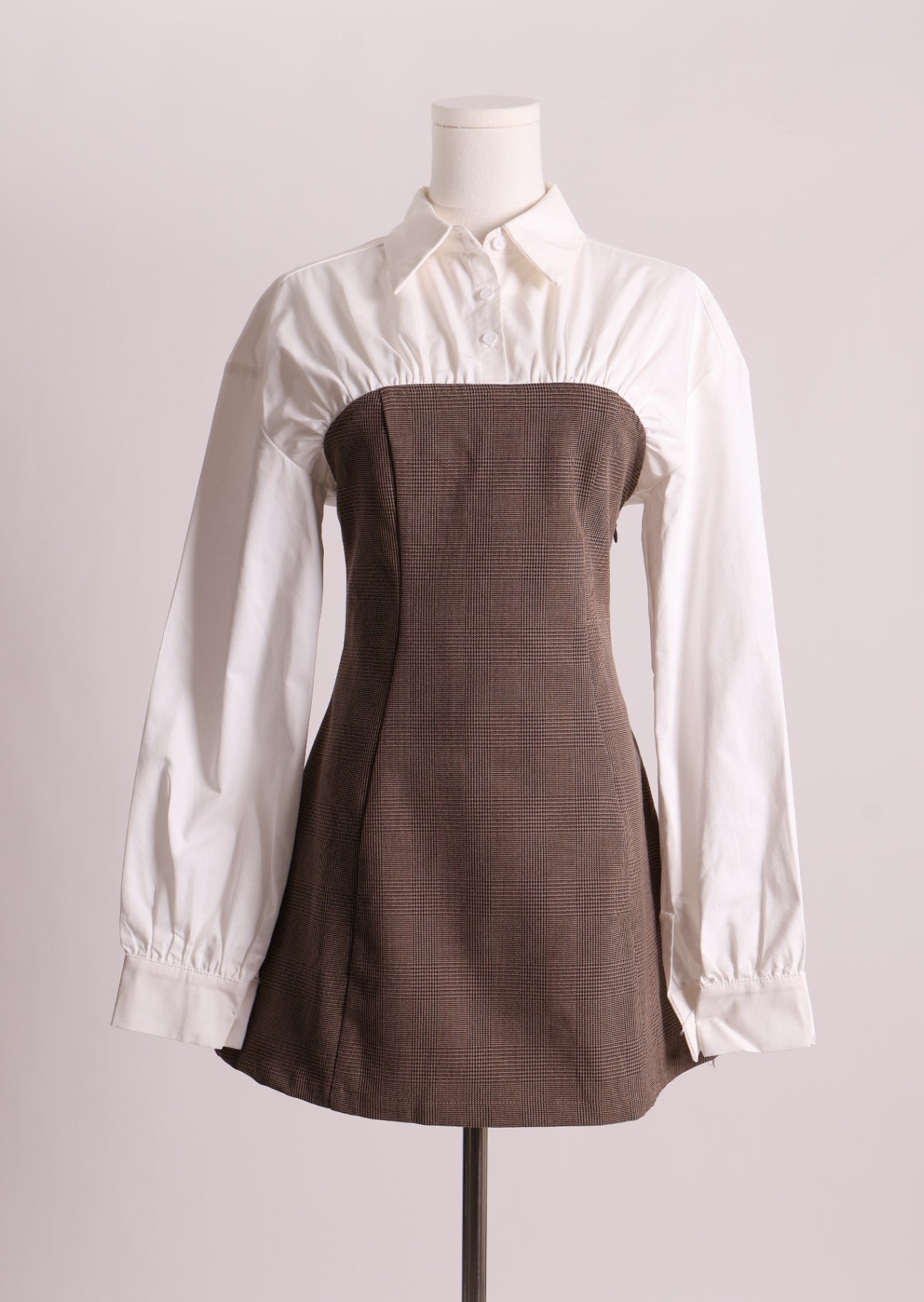 Robe bustier avec chemise