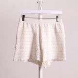Short en tricot avec doublage
