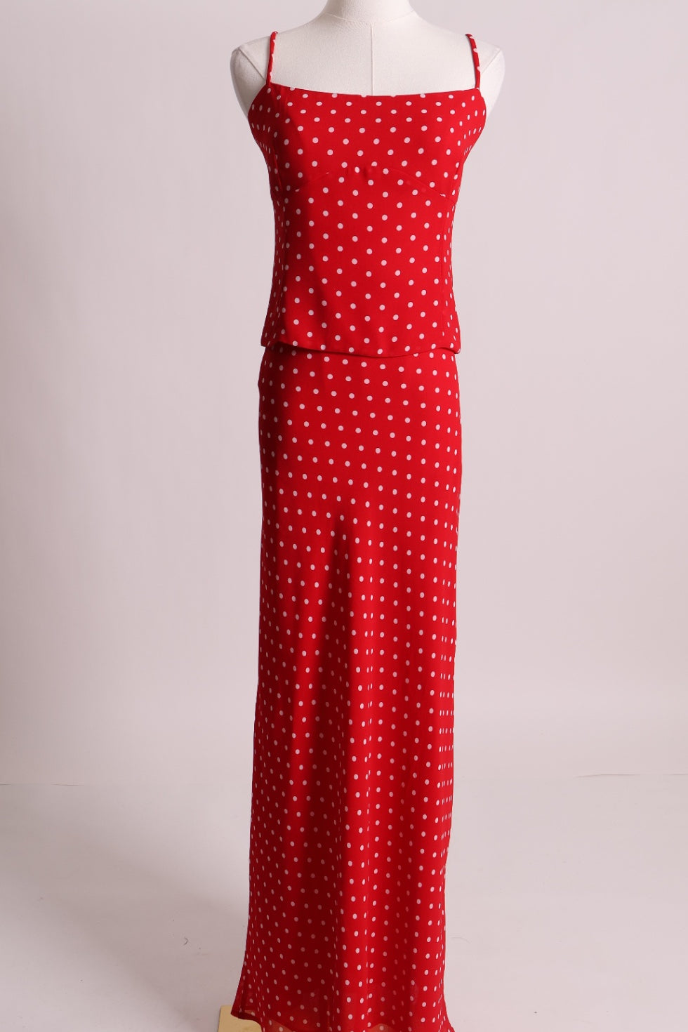 Ensemble jupe et camisole à pois