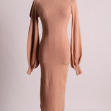 Robe en tricot avec boucle au dos