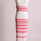 Ensemble jupe et camisole en maille style crochet
