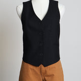 Veste sans manches de tailleur à col V