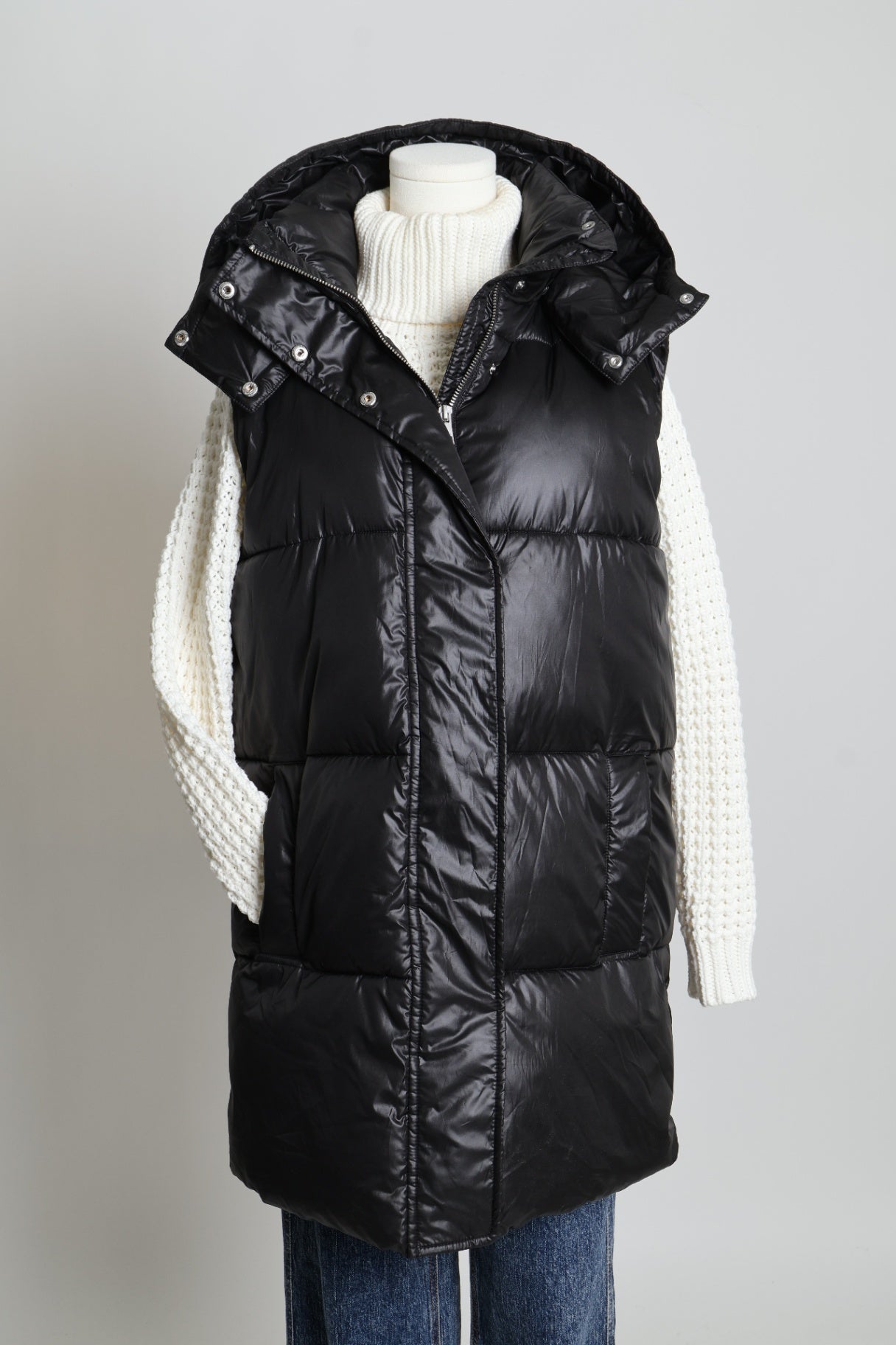 Manteau sans manche matelassé