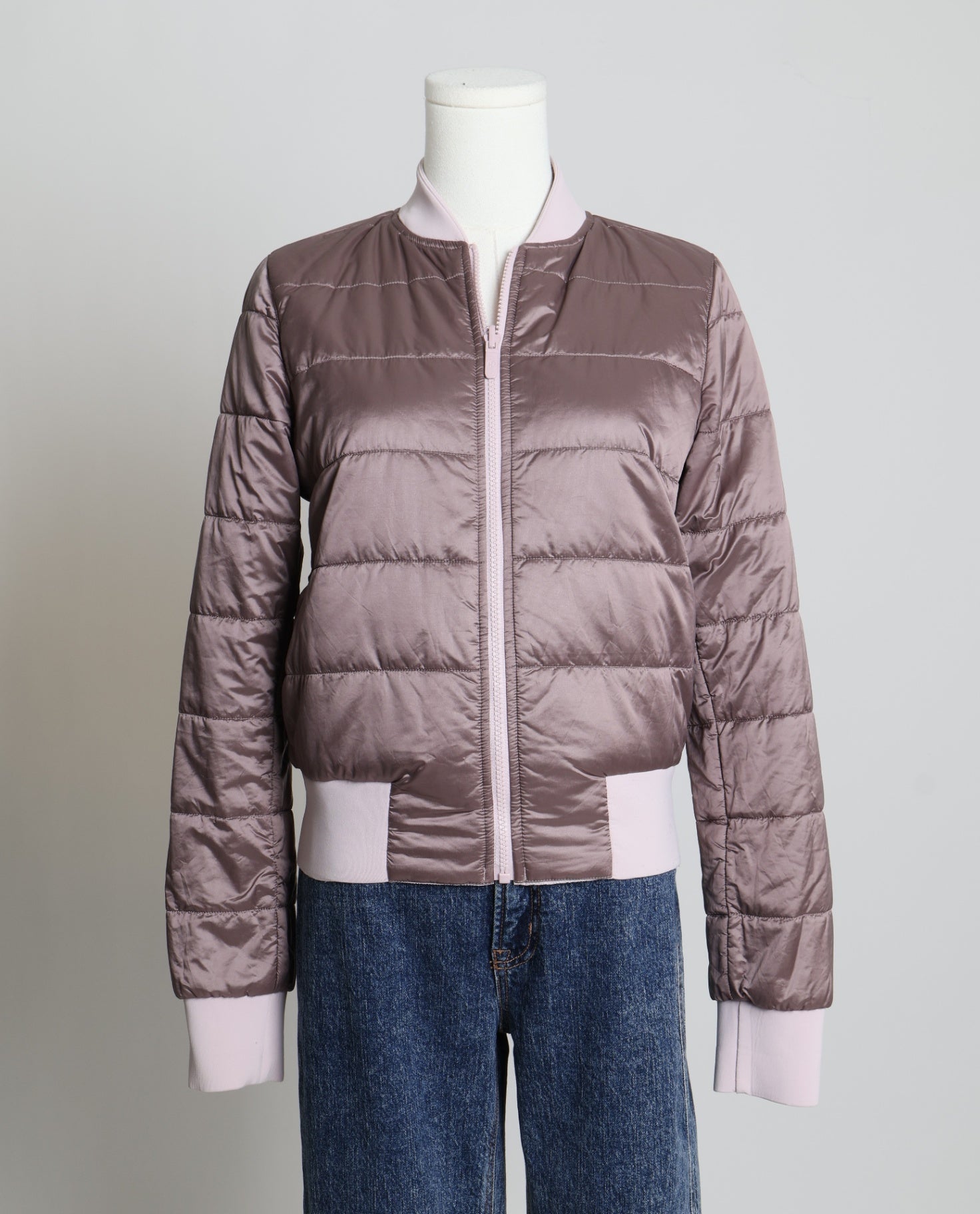 Manteau style bomber réversible