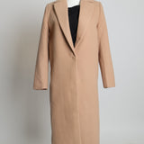 Manteau long à revers 