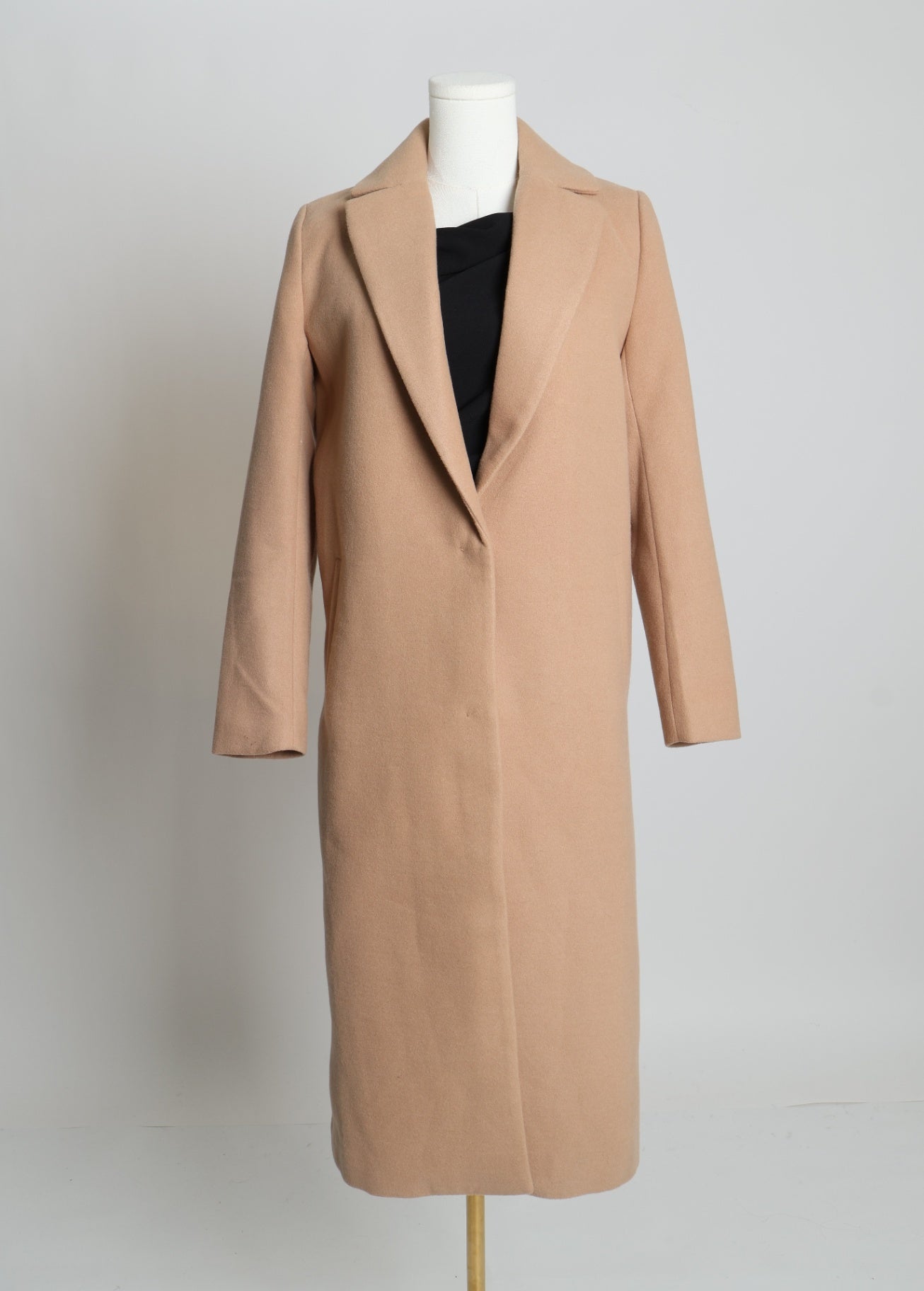 Manteau long à revers 