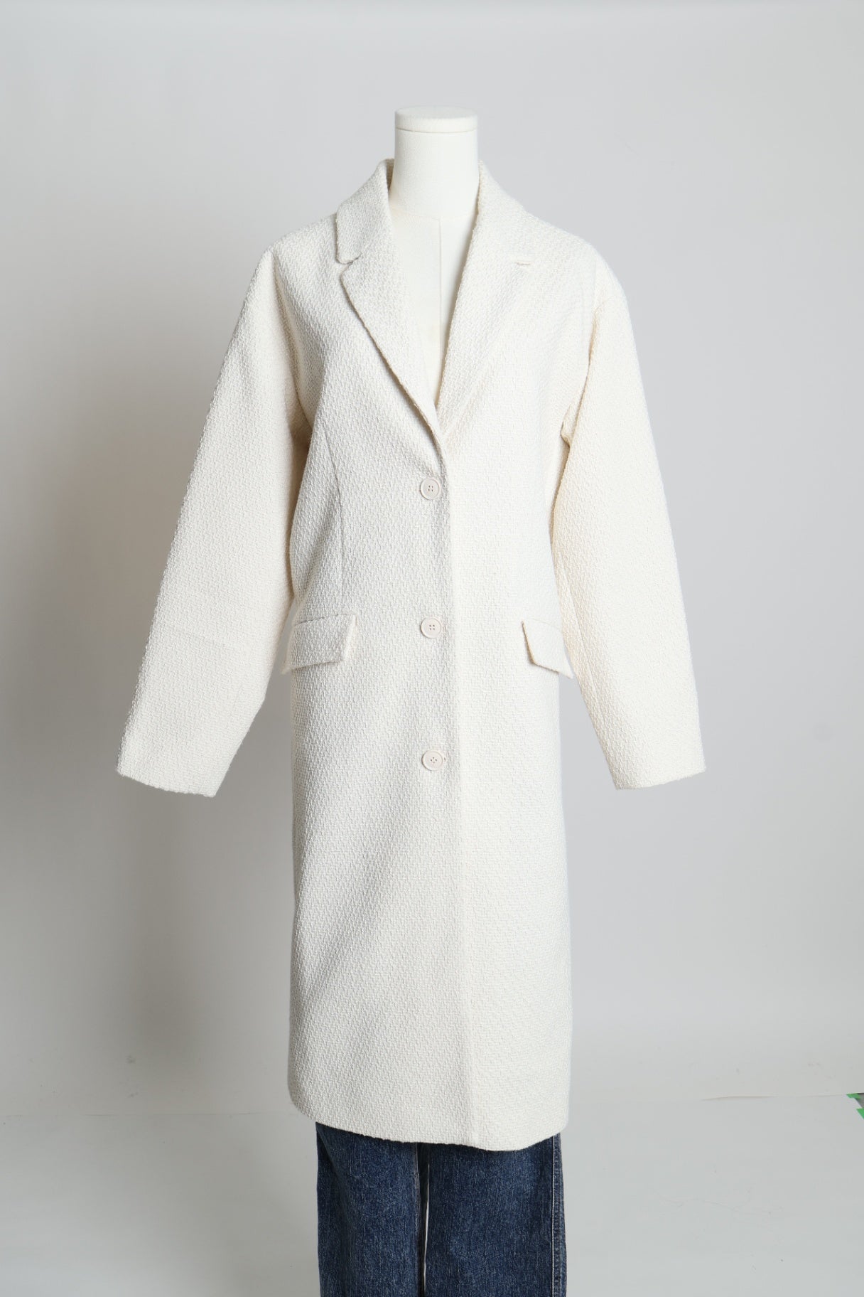 Manteau long en lainage