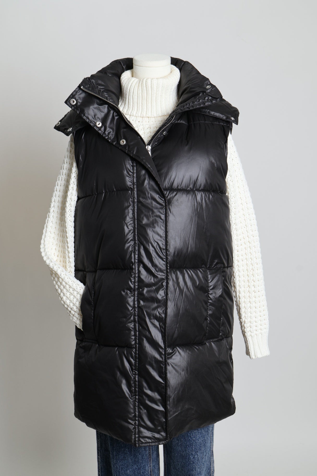 Manteau sans manche matelassé