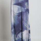 Jupe maxi à motif abstrait vaporeux