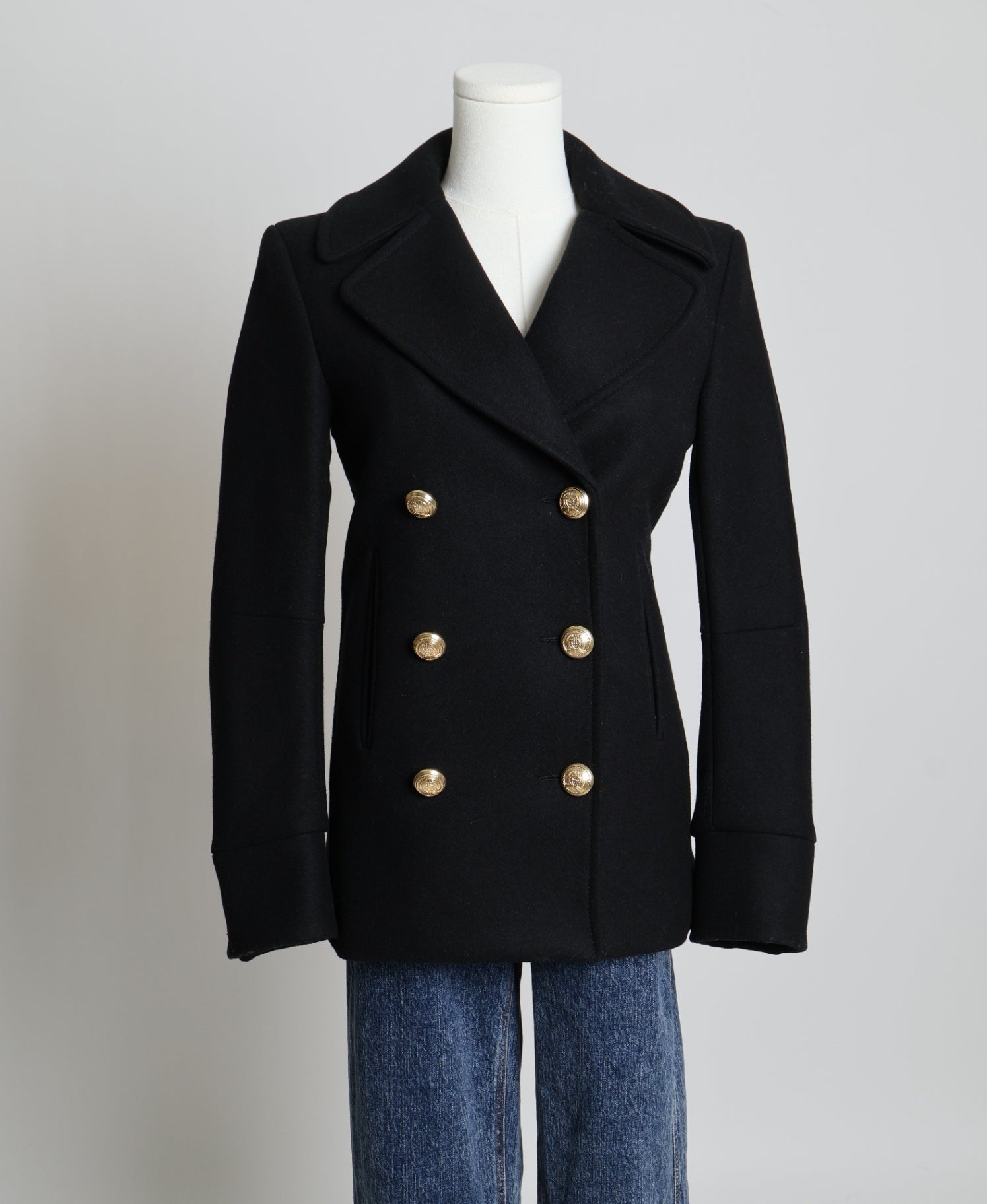 Manteau à double boutonnage collection Balmain