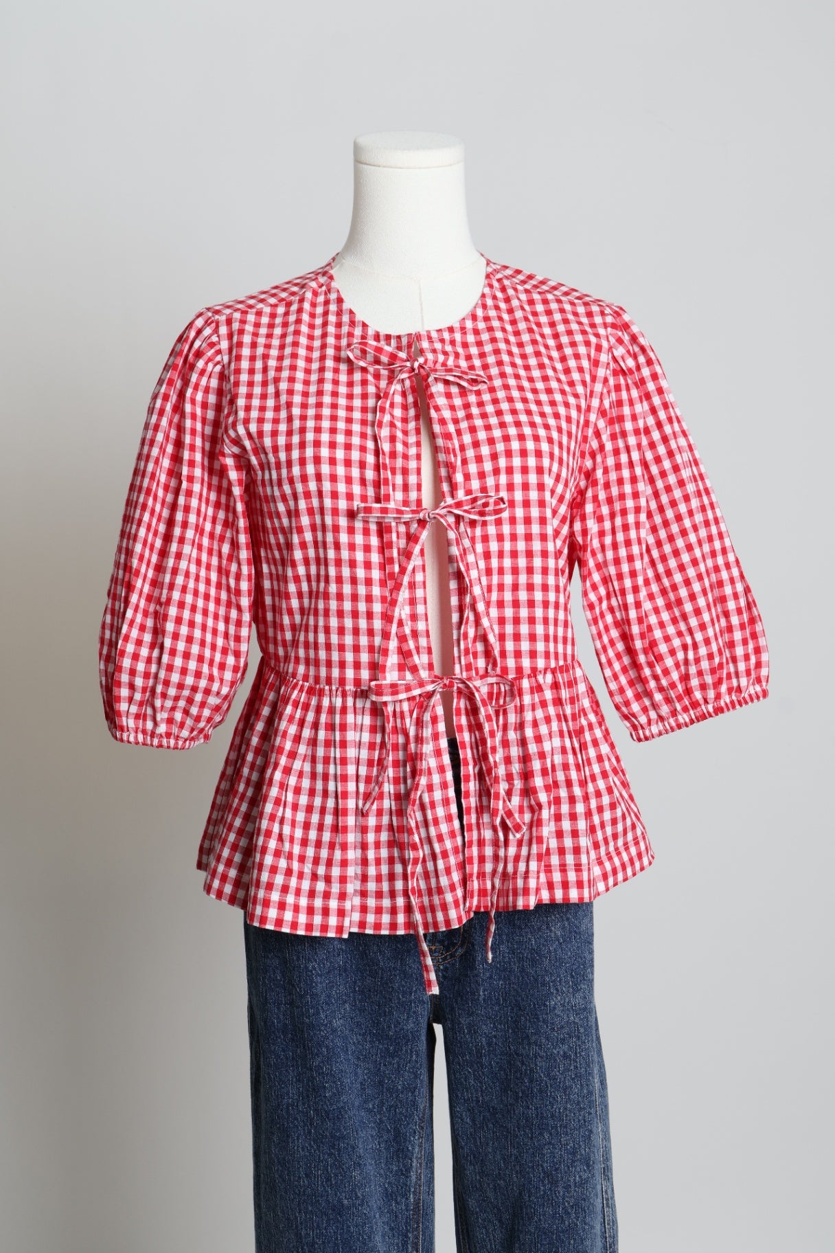 Blouse à motif vichy