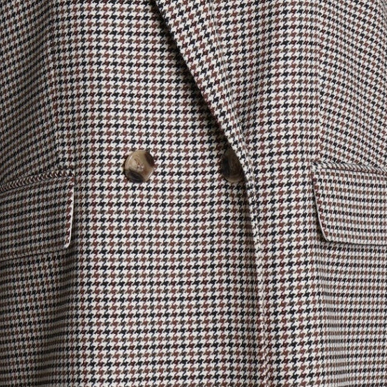 Veston avec motif pied-de-poule