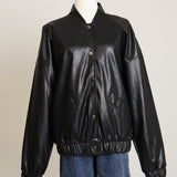Manteau bummer en faux cuir