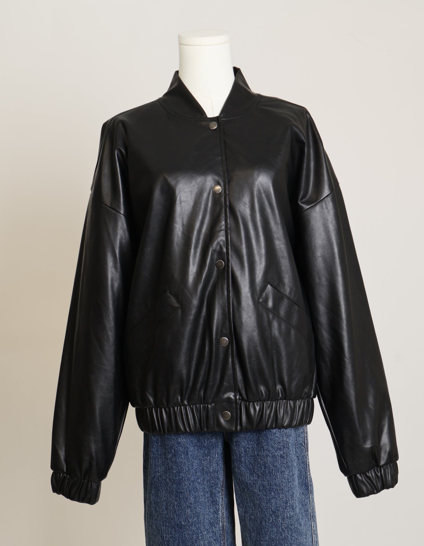 Manteau bummer en faux cuir