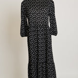 Robe longue à manches 3/4 