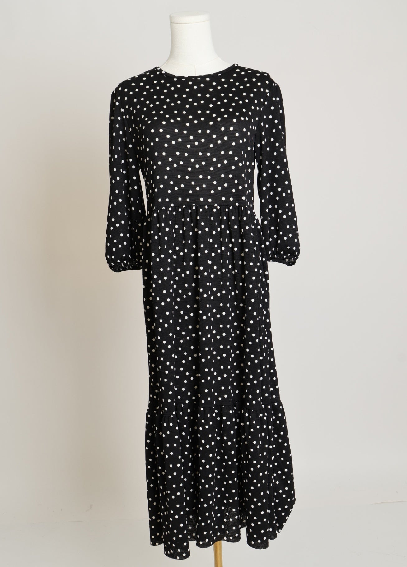 Robe longue à manches 3/4 