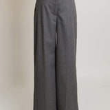 Pantalon à jambes larges avec rayures 