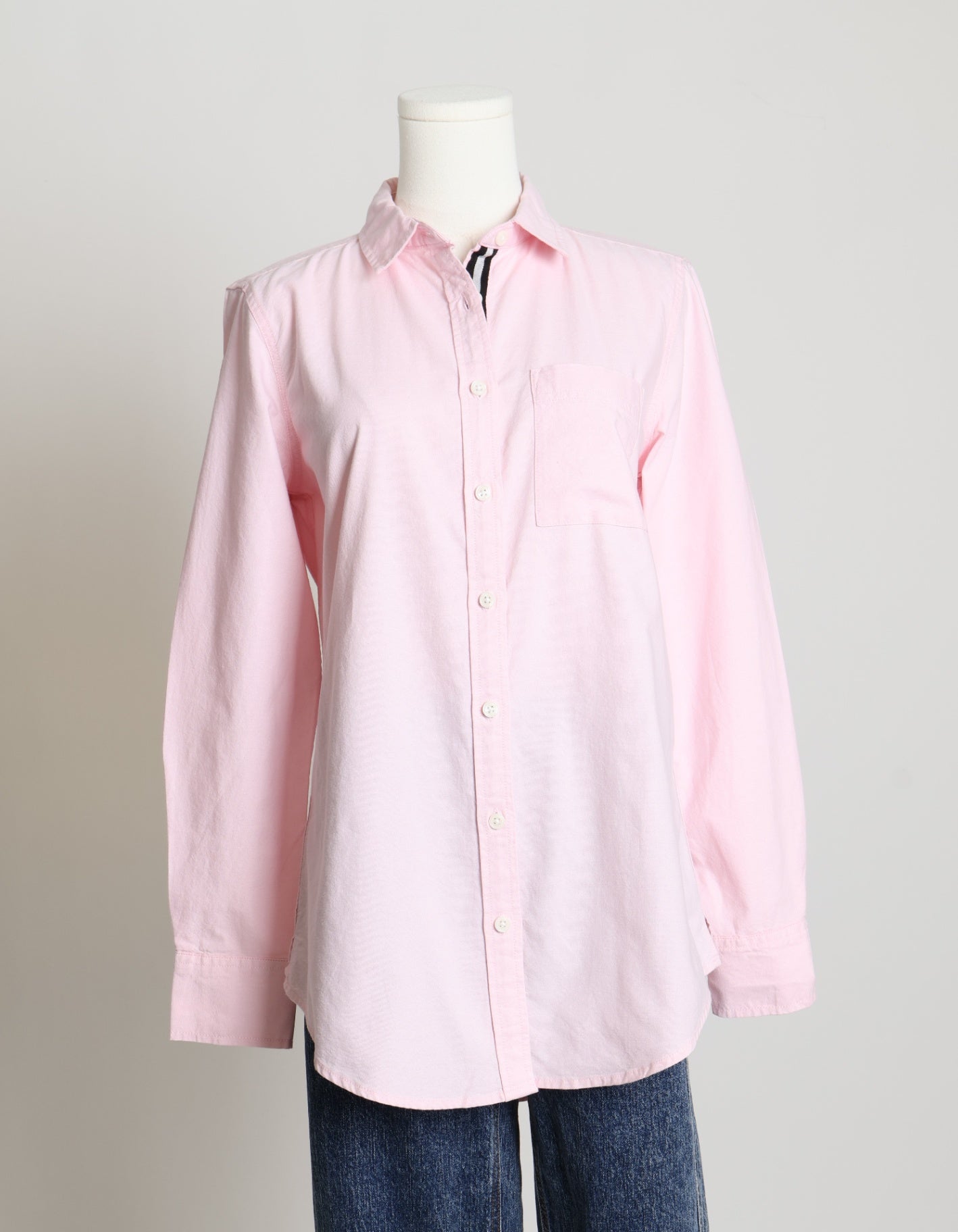 Chemise rose manche longue