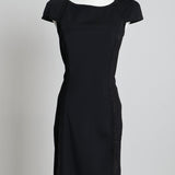 Robe avec empiècements latéraux transparents