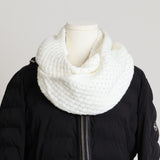 Écharpe tube en tricot à motif gaufré