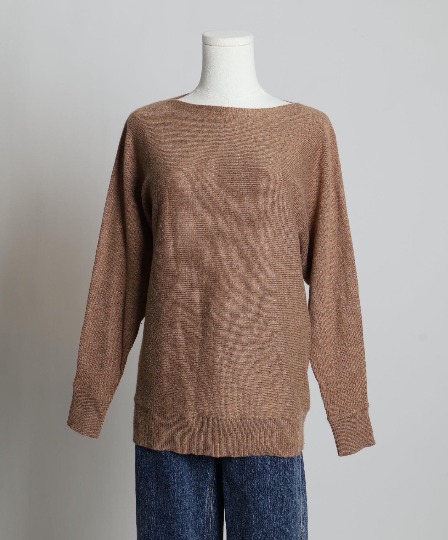 Pull à texture tricotée mélange de cachemire