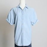 Chemise à manche courte à teinte de denim (Denim Forum)